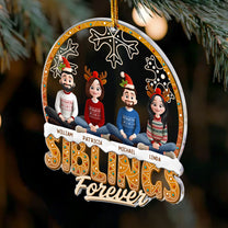 Siblings Forever - Personalized Acrylic Ornament