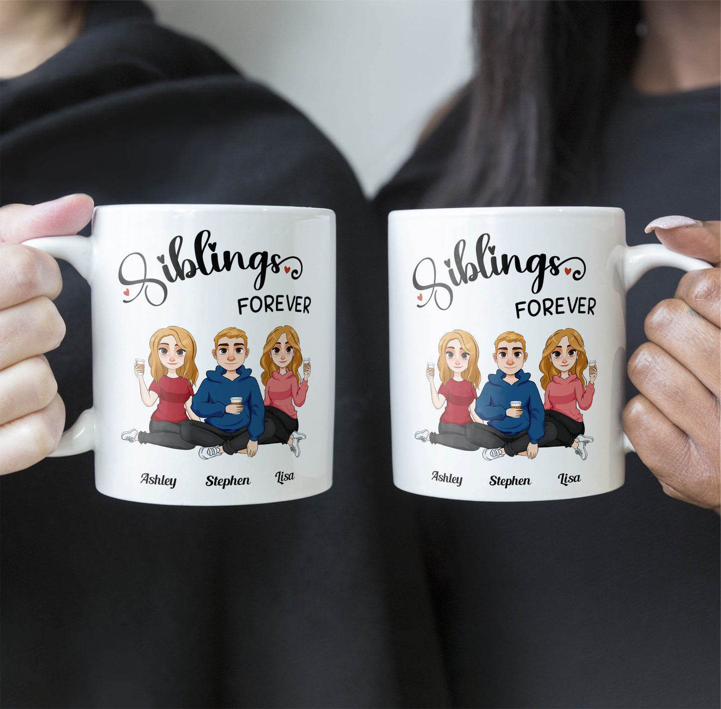 Siblings Forever - Personalized Mug