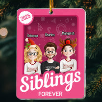 Siblings Toy Box - Christmas Custom Gift - Personalized Acrylic Ornament