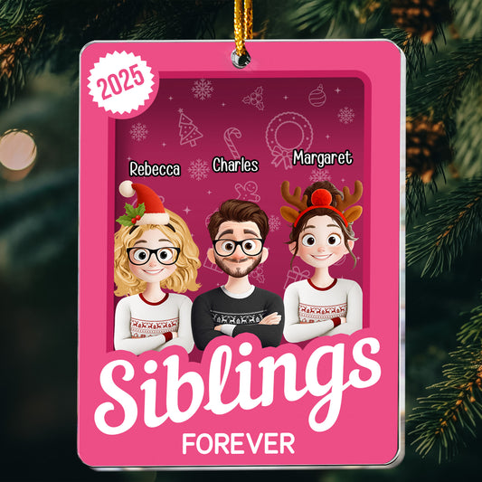 Siblings Toy Box - Christmas Custom Gift - Personalized Acrylic Ornament