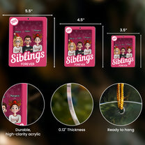 Siblings Toy Box - Christmas Custom Gift - Personalized Acrylic Ornament