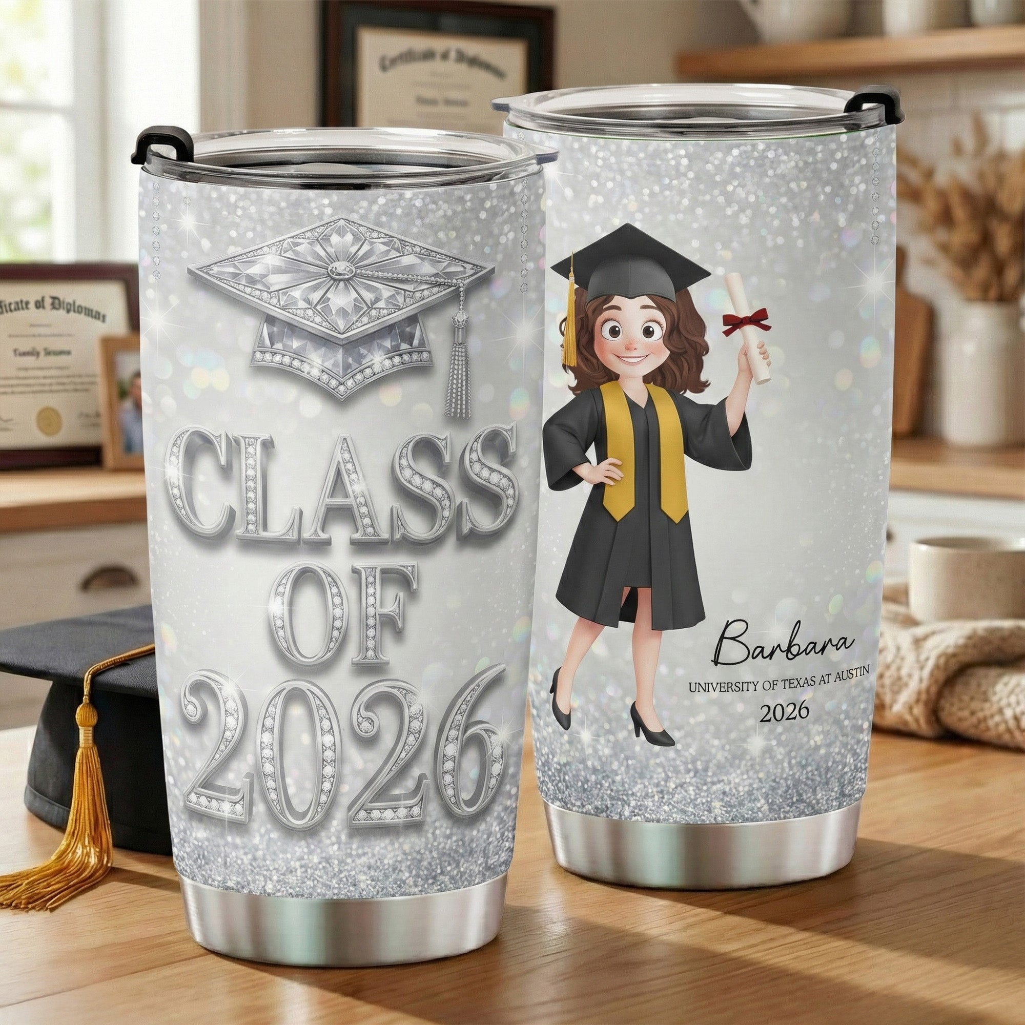 Silver-Glam-Graduation-Personalized-Tumbler-Cup-2