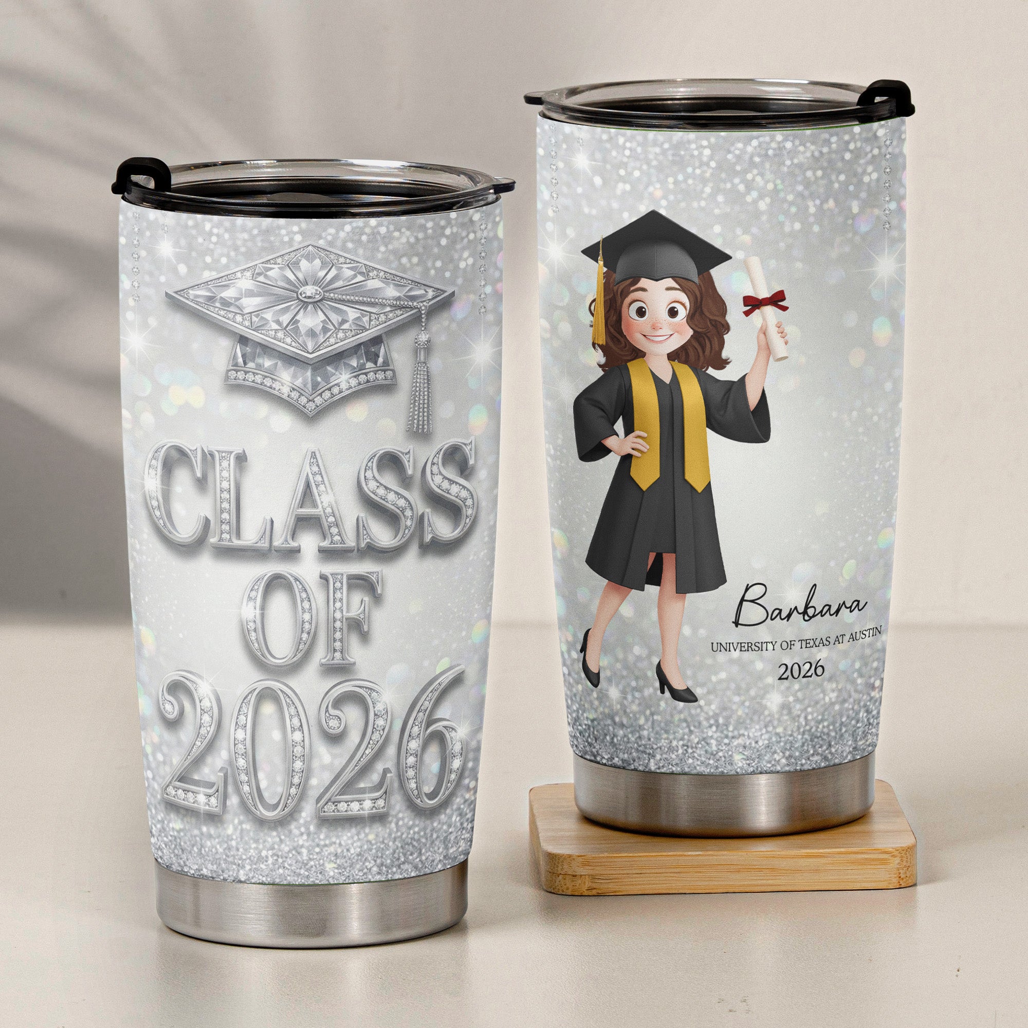 Silver-Glam-Graduation-Personalized-Tumbler-Cup-4