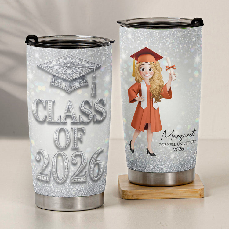 Silver-Glam-Graduation-Personalized-Tumbler-Cup-5