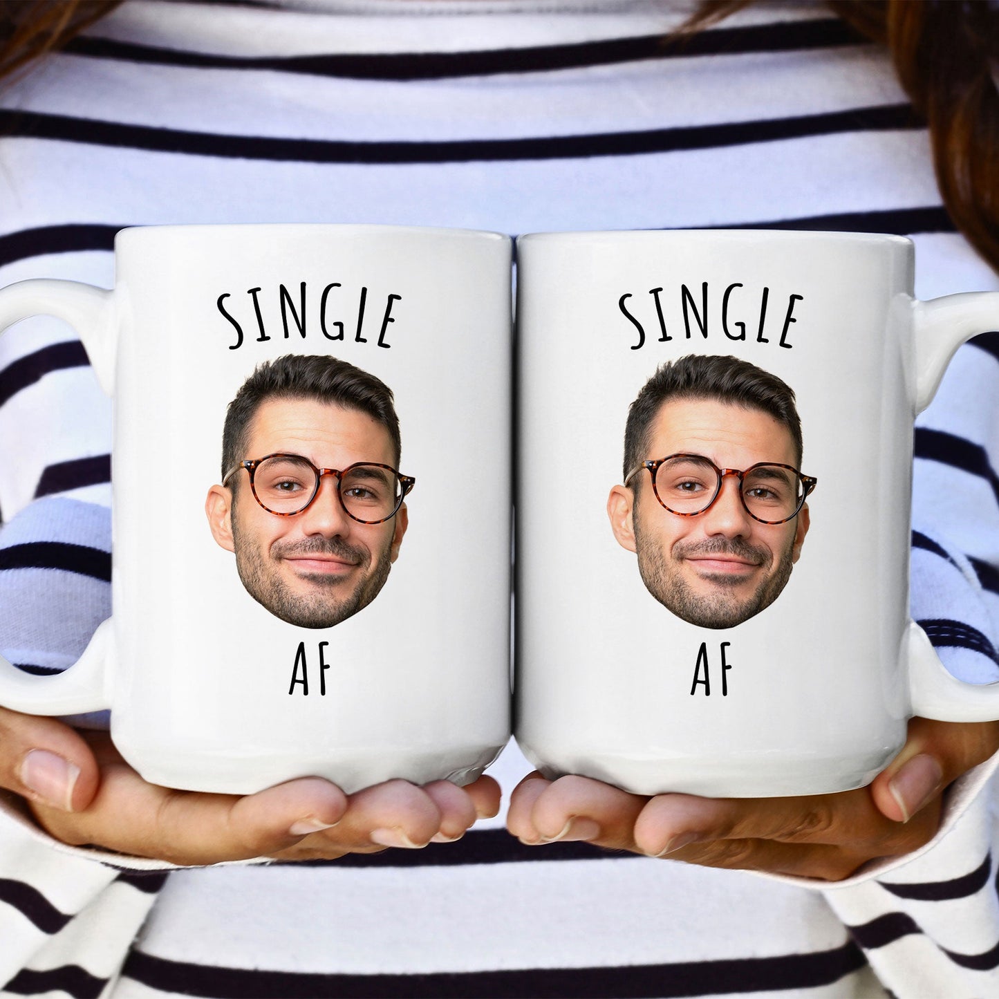 Single Af - Personalized Photo Mug