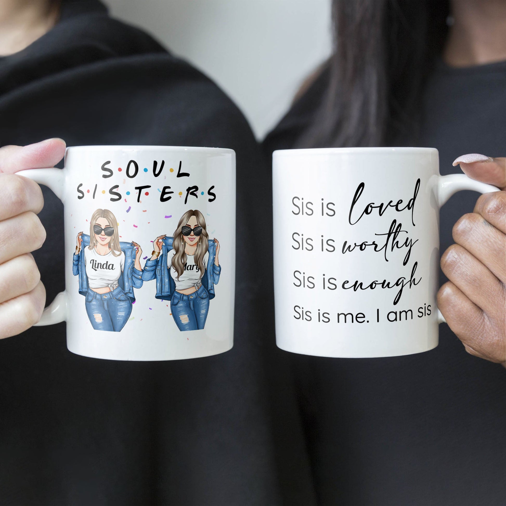 Sis Is Loved - Personalized Mug - Birthday Gift For Sister, Sista, Bestie