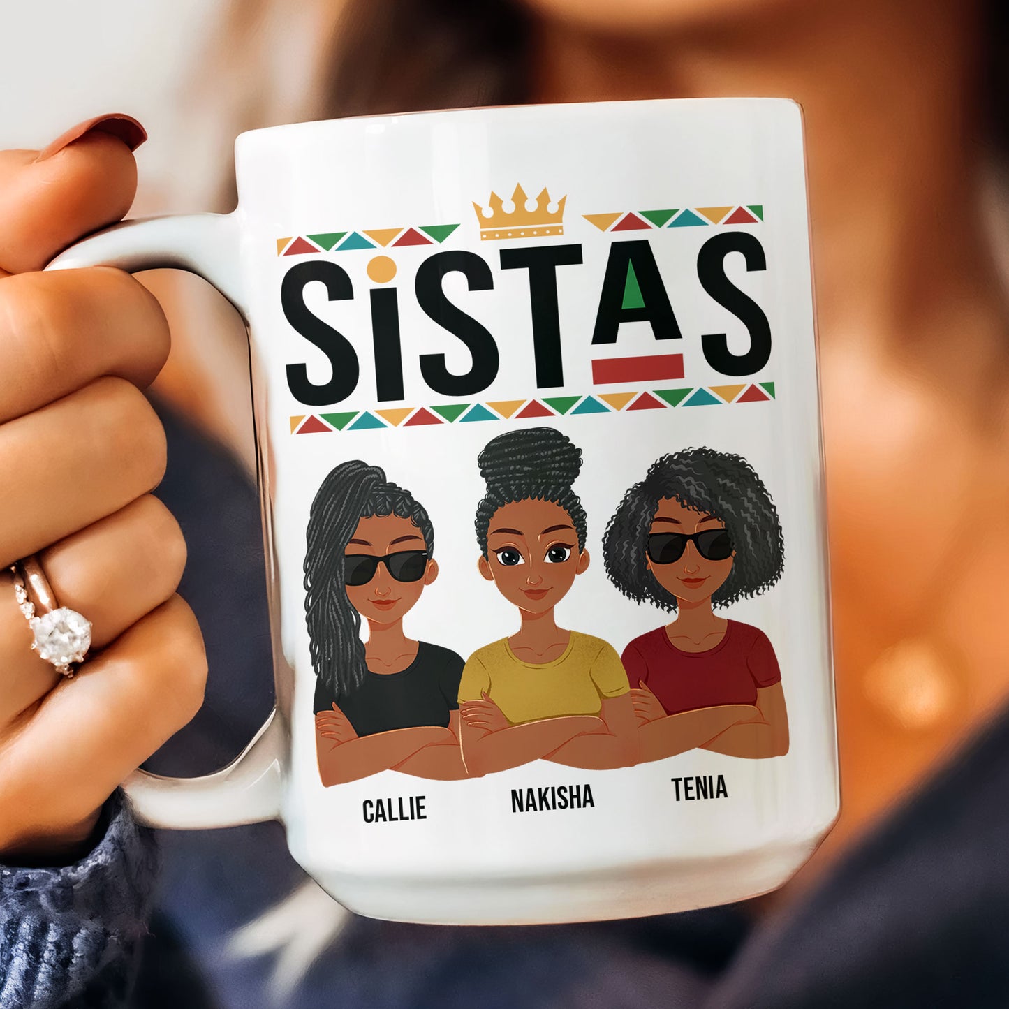 Sistas - New Version - Personalized Mug
