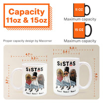 Sistas - Personalized Mug  - Birthday Gift For Sistas, Besties, Black Women