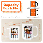 Sistas - Personalized Mug - Birthday & Christmas Gift For Sista, Sister, Soul Sister, Best Friend, BFF, Bestie, Friend