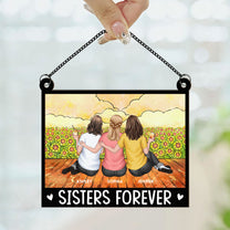 Sister Forever - Personalized Window Hanging Suncatcher Ornament