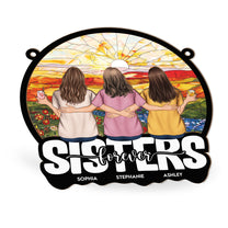 Sister Forever - Personalized Window Hanging Suncatcher Ornament