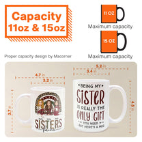 Sister - Here's A Mug - Personalized Mug - Christmas, New Year, Loving Gift For Sistas, Sister, Besties, Best Friends, Soul Sisters