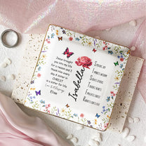 Sister In Christ Acronym Christian Friendship Gift - Personalized Jewelry Dish