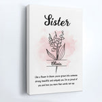 Sister Like A Flower In Bloom - Personalized Poster/Canvas