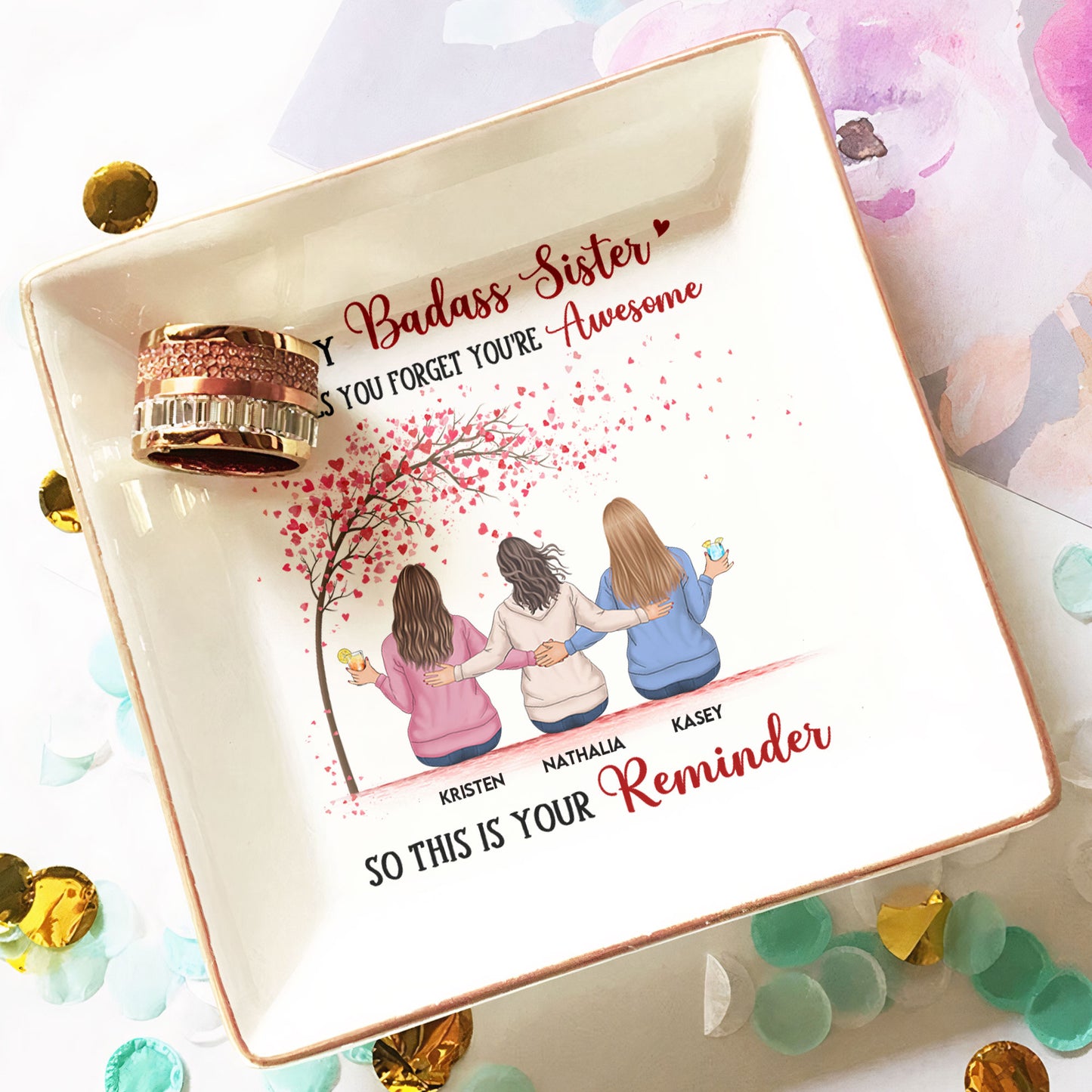 Sister - This Is Your Reminder - Personalized Jewelry Dish