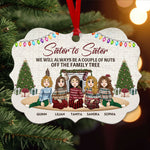 Sister To Sister - Personalized Aluminum Ornament