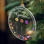 Sisters Are Different Flowers Christmas Ornament - Personalized Acrylic Ornament