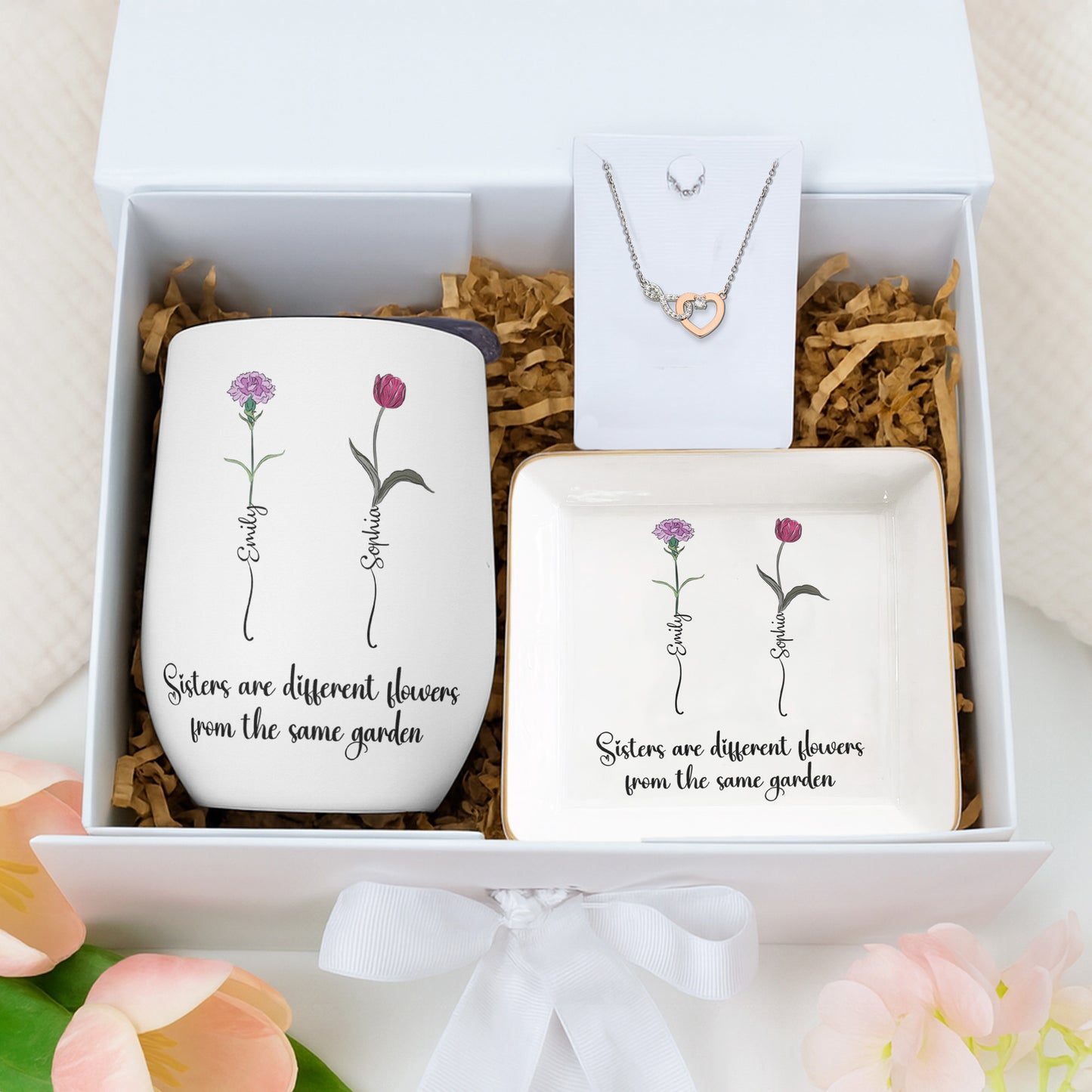 Sisters Are Different Flowers From The Same Garden - Gift Box Set