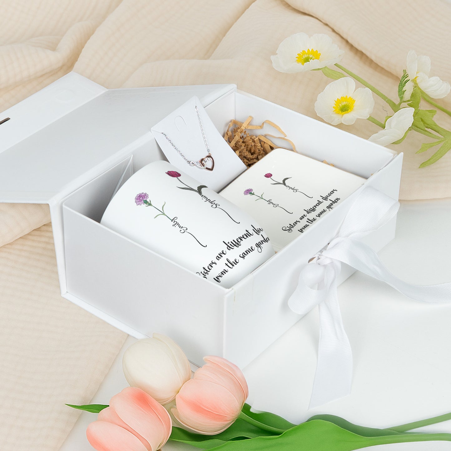 Sisters Are Different Flowers From The Same Garden - Gift Box Set