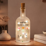 Sisters Are Different Flowers From The Same Garden Gifts For Her, Sisters New Version - Personalized Bottle Lamp