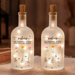 Sisters Are Different Flowers From The Same Garden Gifts For Her, Sisters New Version - Personalized Bottle Lamp