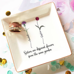 Sisters Are Different Flowers From The Same Garden - Personalized Jewe ...