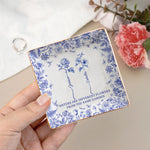 Sisters Are Different Flowers From The Same Garden - Personalized Jewelry Dish - Gift For Friend