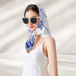 Sisters Are Different Flowers From The Same Garden Toile De Jouy Birth Flower - Personalized Satin Scarf