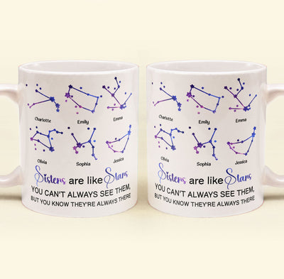 Sisters Are Like Stars - Personalized Mug