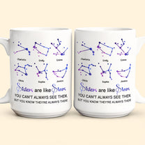 Sisters Are Like Stars - Personalized Mug