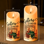 Sisters Are Like Stars You May Not Always See - Personalized LED Candle