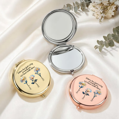 Sisters Different Flowers From The Same Garden - Personalized Mirror