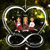 Sisters Forever - Infinity Version - Personalized Custom Shaped Acrylic Ornament