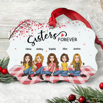 Sisters Forever - Limited Edition - Personalized Aluminum Ornament