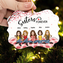 Sisters Forever - Limited Edition - Personalized Aluminum Ornament