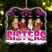 Sisters Forever - Personalized Acrylic Ornament