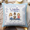 Sisters Forever - Personalized Pillow (Insert Included)