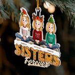 Sisters Siblings Forever - Personalized Acrylic Ornament