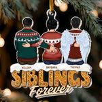 Sisters Siblings Forever - Ver 2 - Personalized Acrylic Ornament