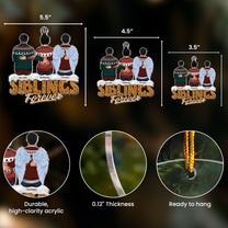 Sisters Siblings Forever - Ver 2 - Personalized Acrylic Ornament