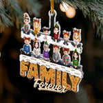 Sisters Siblings Forever (Up To 12), 2026 Christmas Ornament, Family Ornament - Personalized Acrylic Ornament
