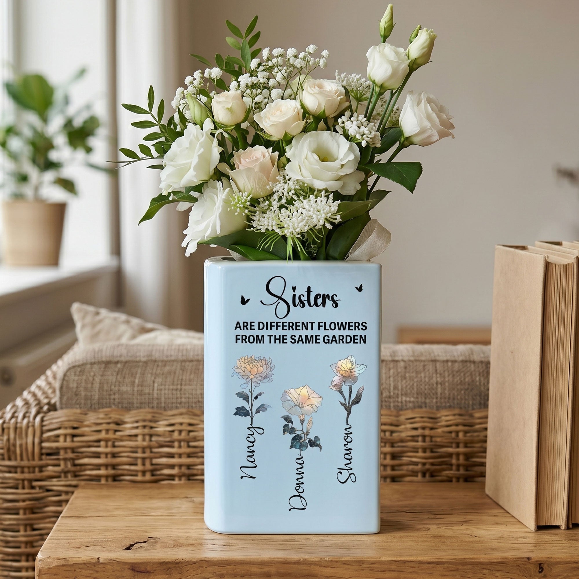 Sisters-Are-Different-Flowers-From-The-Same-Garden-Gift-For-Her-Personalized-Vase-2