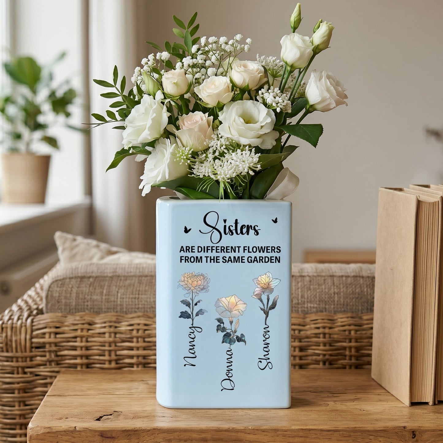 Sisters-Are-Different-Flowers-From-The-Same-Garden-Gift-For-Her-Personalized-Vase-2