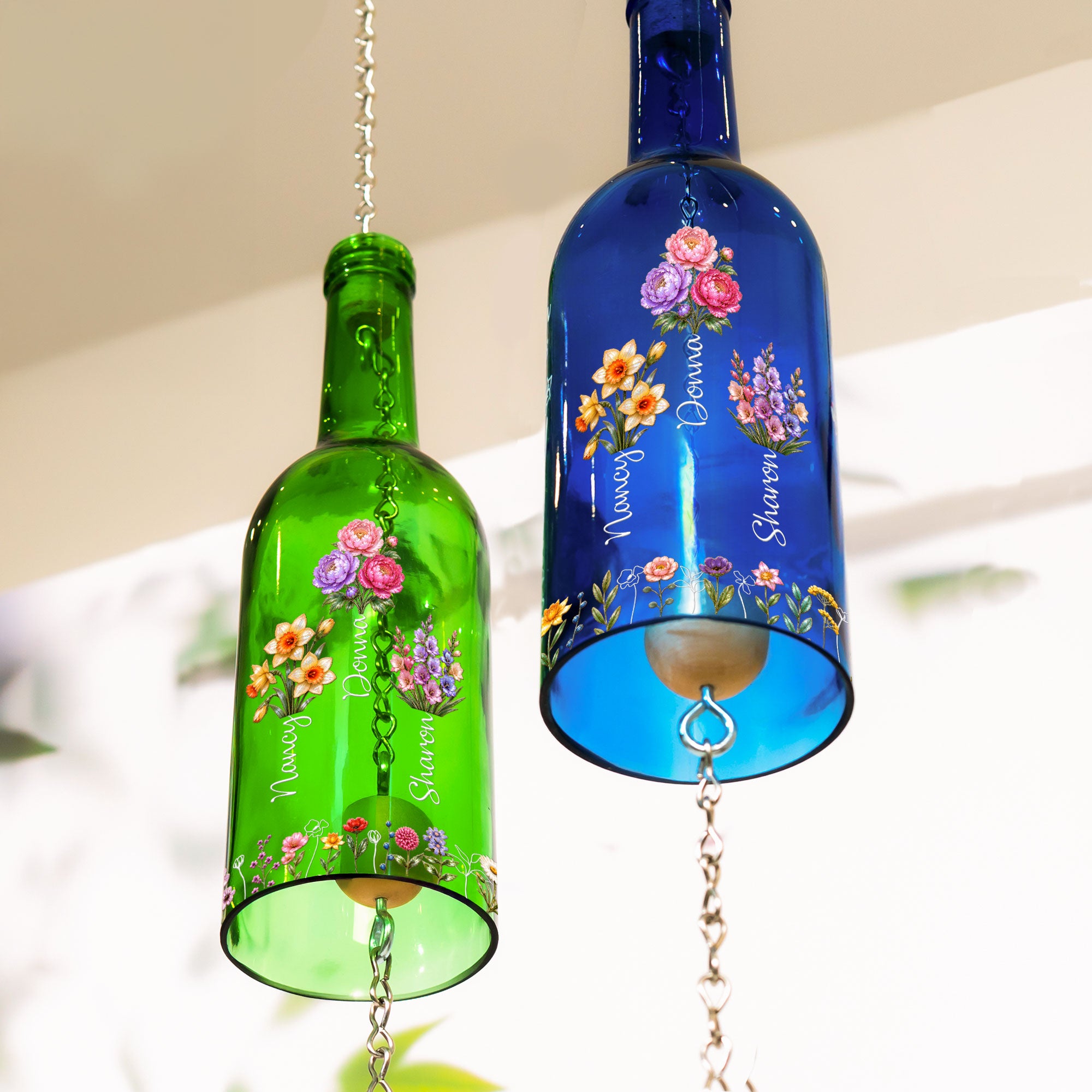 Sisters-Different-Flowers-From-The-Same-Garden-Mother-Of-Pearl-Style-Personalized-Wind-Chime-2