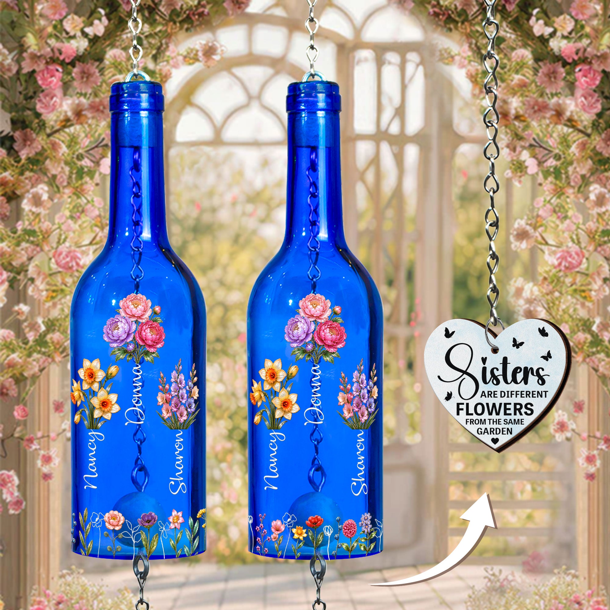 Sisters-Different-Flowers-From-The-Same-Garden-Mother-Of-Pearl-Style-Personalized-Wind-Chime-3