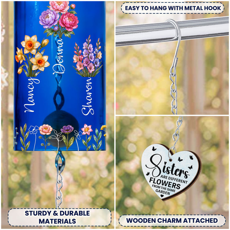 Sisters-Different-Flowers-From-The-Same-Garden-Mother-Of-Pearl-Style-Personalized-Wind-Chime-5