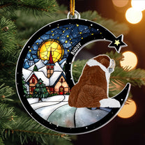 Sitting On The Moon - Personalized Acrylic Ornament