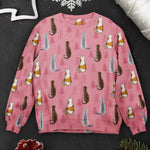 Sitting Pet Christmas Time - Personalized Ugly Sweater