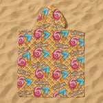 Six Seven 67 Meme Ice Cream - Personalized Kids Hooded Towel