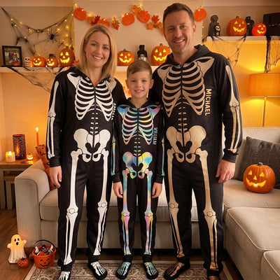 Skeleton Family Funny - Personalized Pajamas